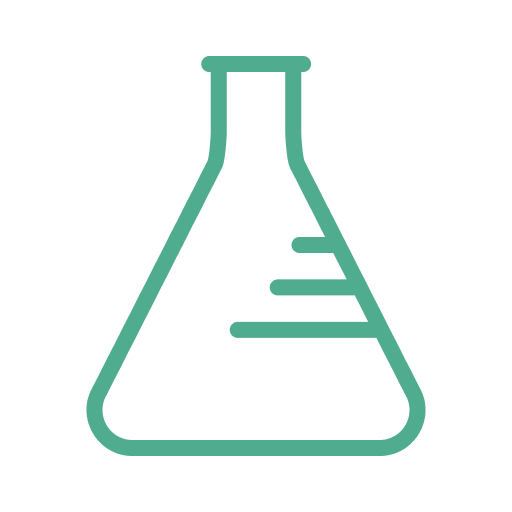 A beaker icon, symbolizing Chemistry